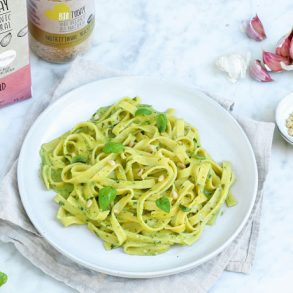 Romige pasta pesto