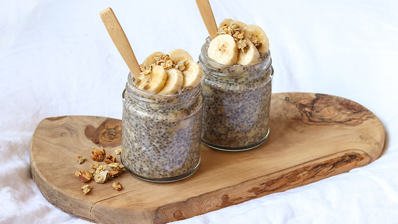 BANAAN KOKOS CHIA PUDDING