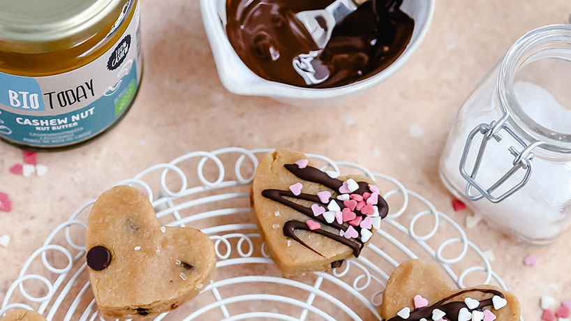 Cookie dough hartjes