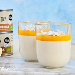 Vegan Coconut Mango Panna Cotta